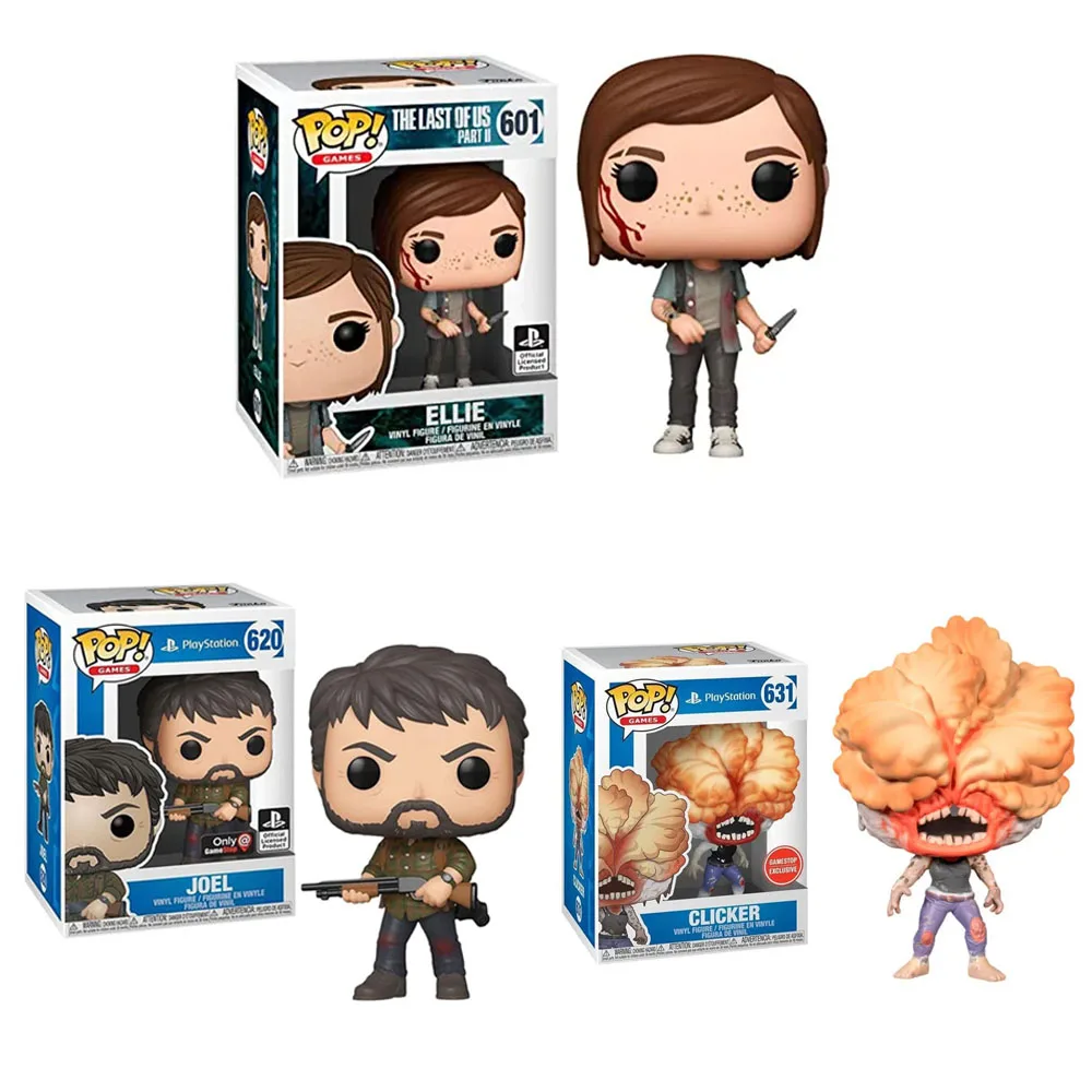 thumbnail image 1 of Figuras de acción de vinilo Funko Pop Games Ellie n.° 601 Joel n.° 620 Clicker n.° 631 The Last of Us, juguetes, regalos para niños, 1 of 5