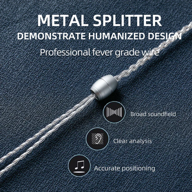 ND 3m long-line headphone cable upgrade line computer live monitoring extension line cca kz silver-plated cable 3.5 wire