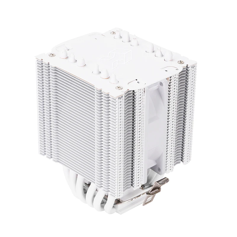 Todo o Refrigerador Branco da Cpu com Heatpipes Suportam 1700 1200 115x Am4 Eficiente 4pin Pwm Argb Ventilador Silencioso Radiador Z135 - Imagem 3
