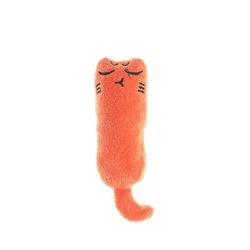 Rustling Catnip Plush Pillow Toy (Orange)