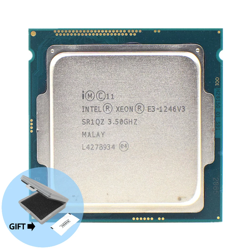 

Intel Xeon E3-1246 v3 E3 1246v3 E3 1246 v3 3.5 GHz Quad-Core Eight-Thread 84W CPU Processor LGA 1150