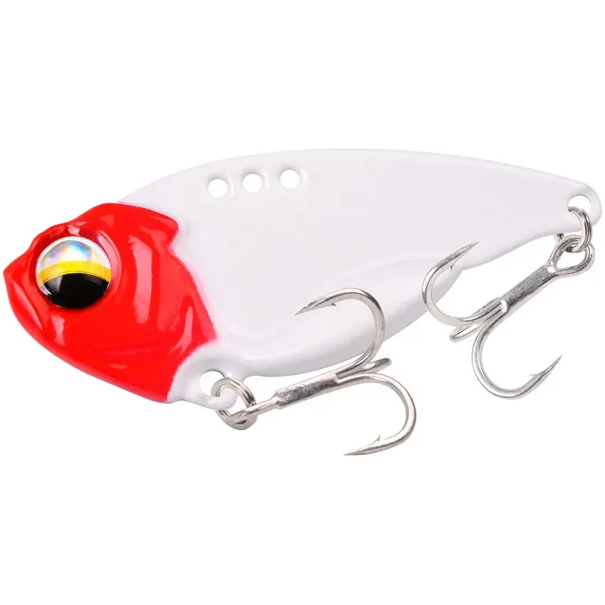 5/9/12g 3D EyesMetal Vib Blade Lure Sinking Vibration Baits Artificial Vibe  for Bass Pike Perch Fishing 5 Colors