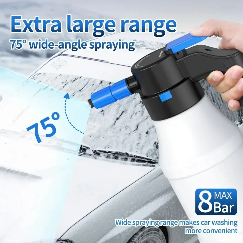 Spruzzatore Di Schiuma Elettrico Ricaricabile 1.5L | Per Lavaggio Auto Senza Fili - 4