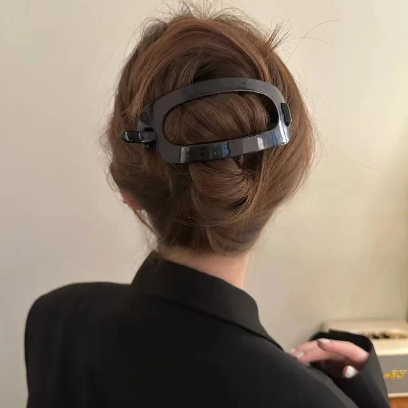 Large Size Duckbill Hair Clip For Women Korean Ponytail Hair Bun Buckle Girls Party Makeup Hairpin Headwear Hair Accessories