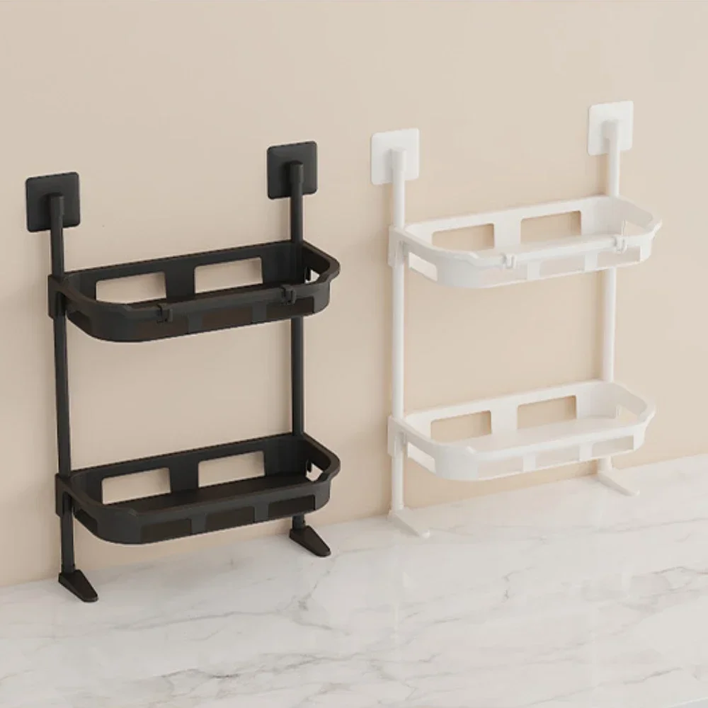 Bathroom Storage Rack Household Wall Mounted Storage Racks Floor Standing Multi-layer Holder Multi Functional Bathroom Shelves 3