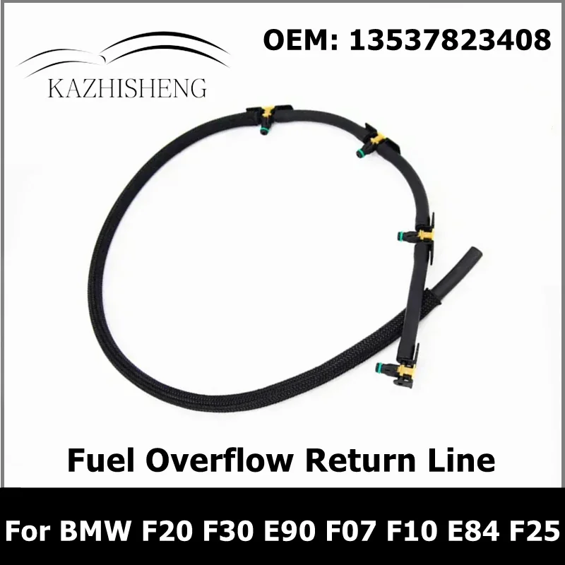 13537823408 Fuel Overflow Return Line Injector Hose for BMW F20 F30 E90 F07 F10 E84 F25
