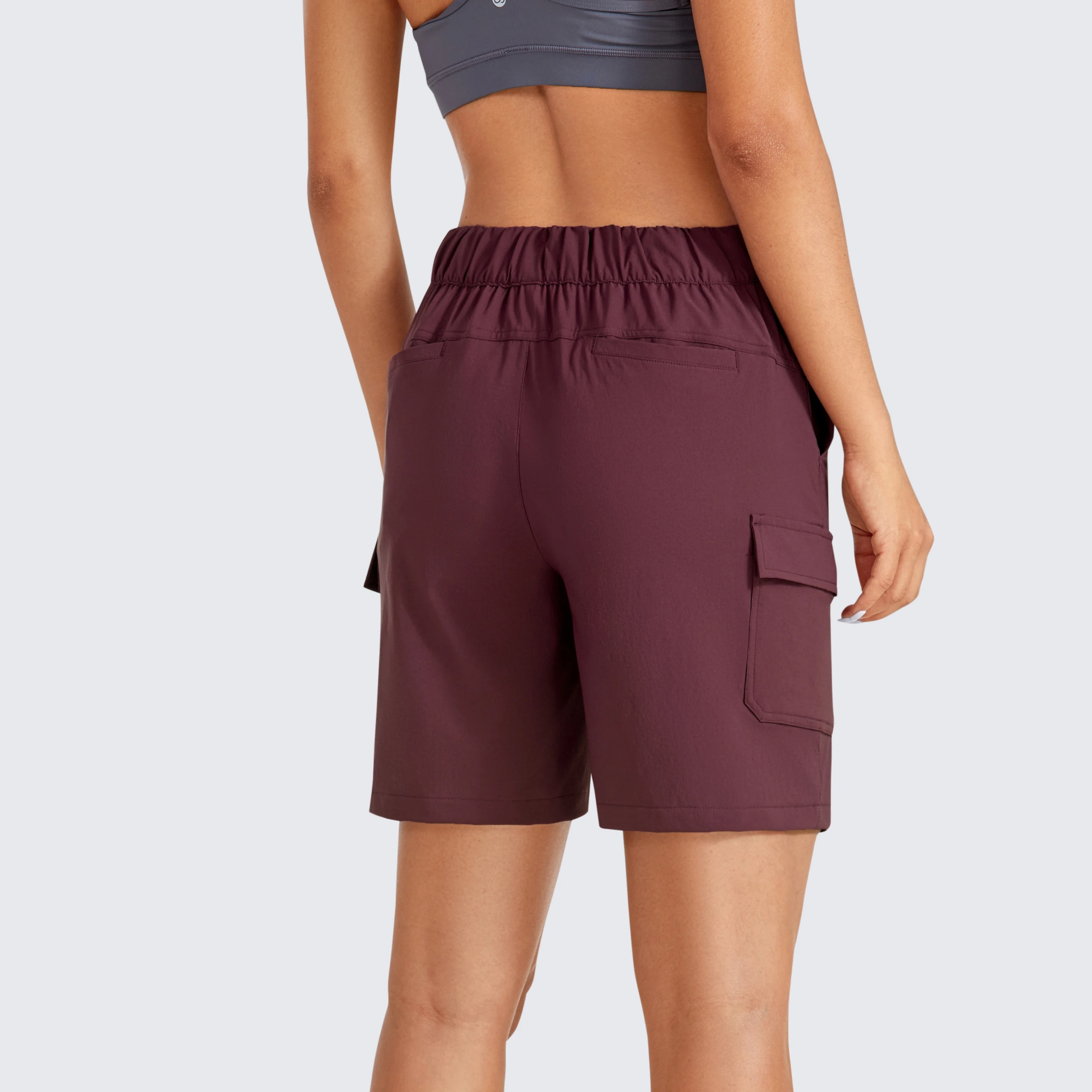 Stretch Hiking Cargo Shorts for Women 7''-UPF 50+ Waterproof Lightweight Summer Outdoor Golf Shorts with Pockets Lady sport shorts