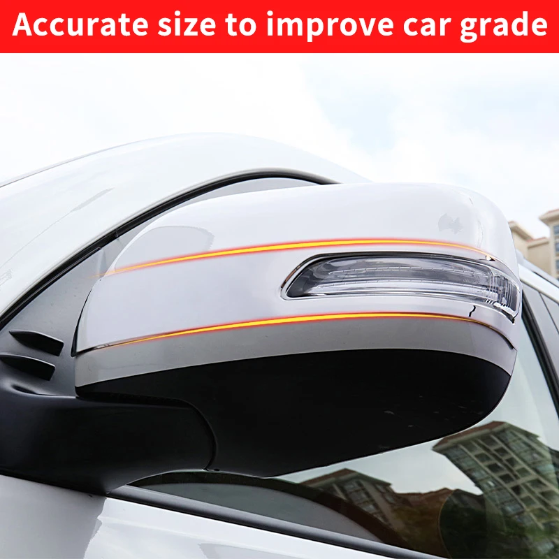 Stainless Steel Rearview Mirror Decoration to Prevent Scratches For Toyota Land Cruiser Prado 150 LC150 Exterior Accessories