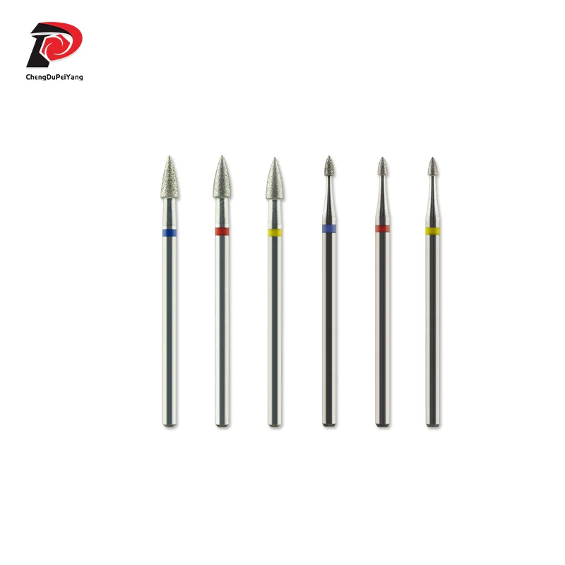 Conical Shape Diamond Bits Remove Callus  Manicure Tool Accessory Nail Drill Bits 5