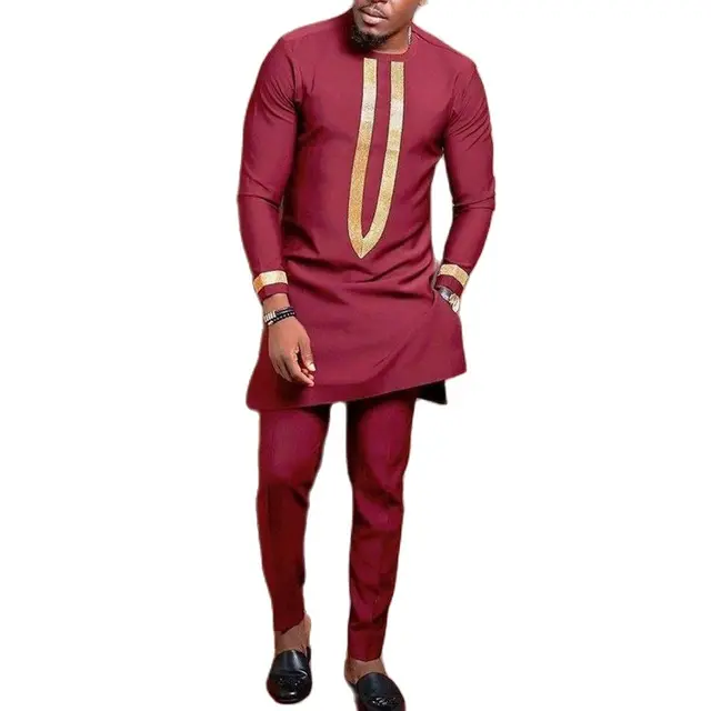 Deji Long Sleeve Dashiki Outfit - Image 5