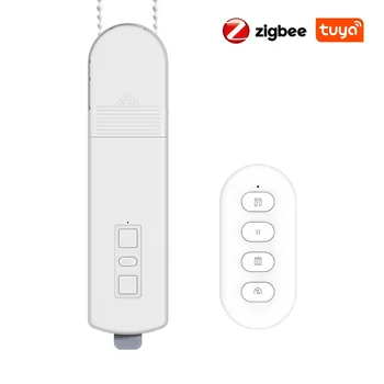 Tuya Zigbee Motore per tende a rullo intelligente Tende a rullo a catena motorizzate fai-da-te Tenda per otturatore con telecomando Alexa Google Home Alice