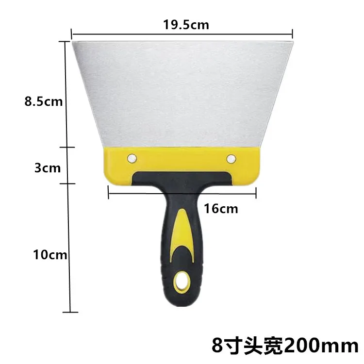 Description Picture 4 of itemCoating Spatula for Chocolate Scraper Stainless Steel Dough  Kitchen Accessories