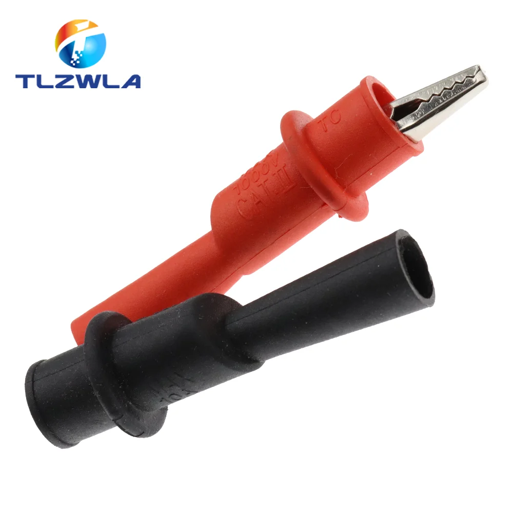 Alligator Clips 2PCS 10A 1000V Test Clip Clamp For Multimeter Tester Probe