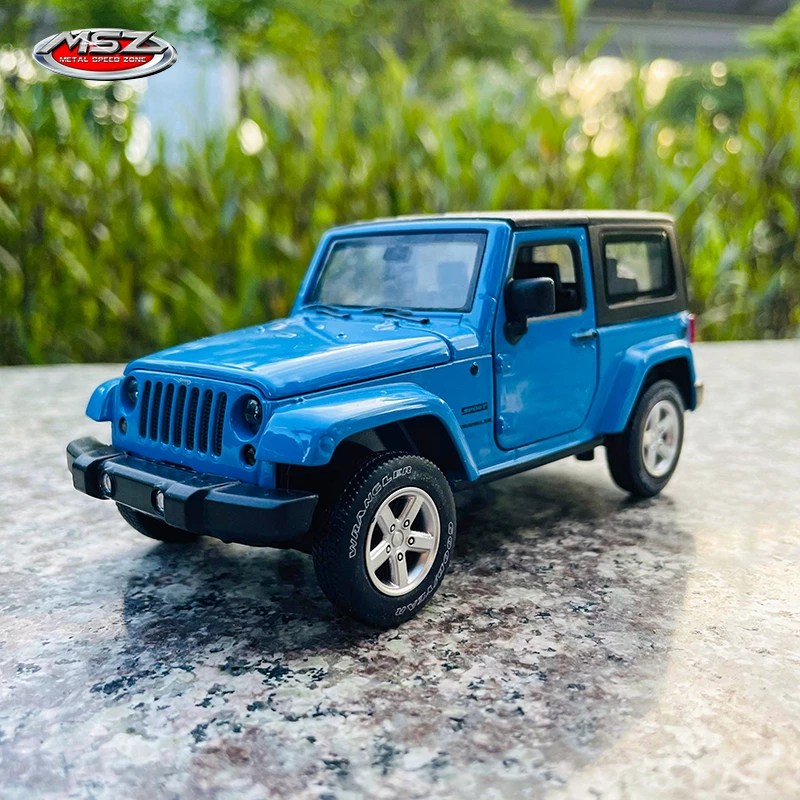 MSZ 1:32 jeep wrangler blue Car Model Kids Toy Car Die Casting with Sound  and Light Pull Back Function Boy Car Gift| | - AliExpress