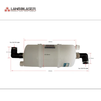 Filtro dell'acqua a capsula monouso per laser a diodi, laser IPL e laser medico / Con cotone PP all'interno / Filtro di finezza 10um