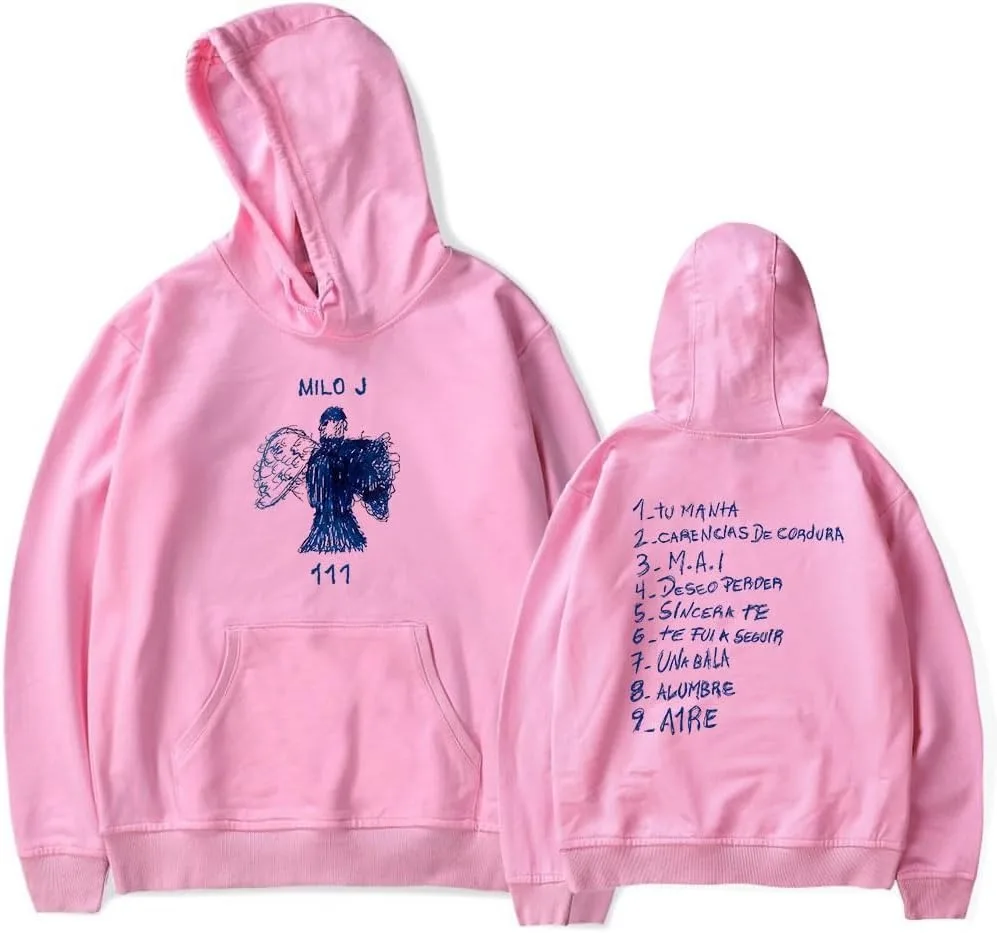 Milo J Hoodies 111 Album Merch Print Women Men Fashion Casual Singer Long Sleeve Sweatshirts 5
