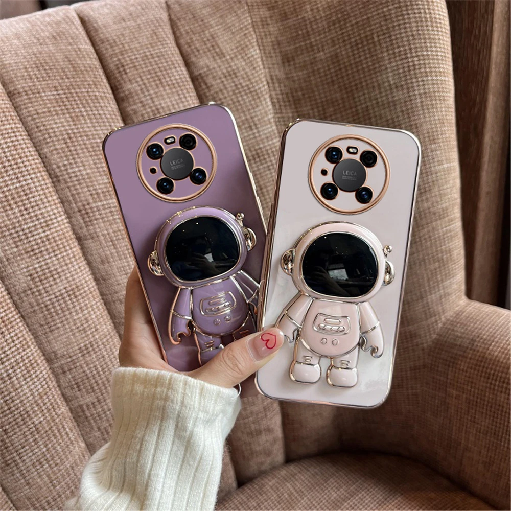 Astronauta salokāms statīva maciņš Huawei P60 P50 P40 P30 P20 Pro Lite Mate 60 50 40 30 Honor 9X 20 viedajam turētājam_voghion.com