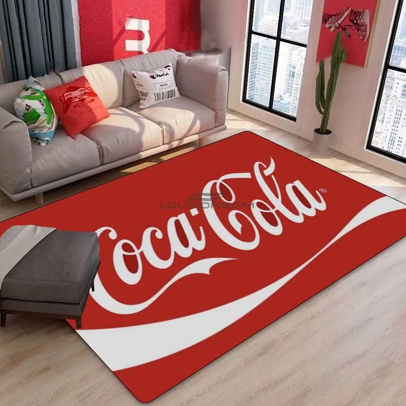 Soft and Stylish Rugs Carpets with C-Coca Cola Logo Print for Bedroom Living Room Sofa Mat Room Decor 6
