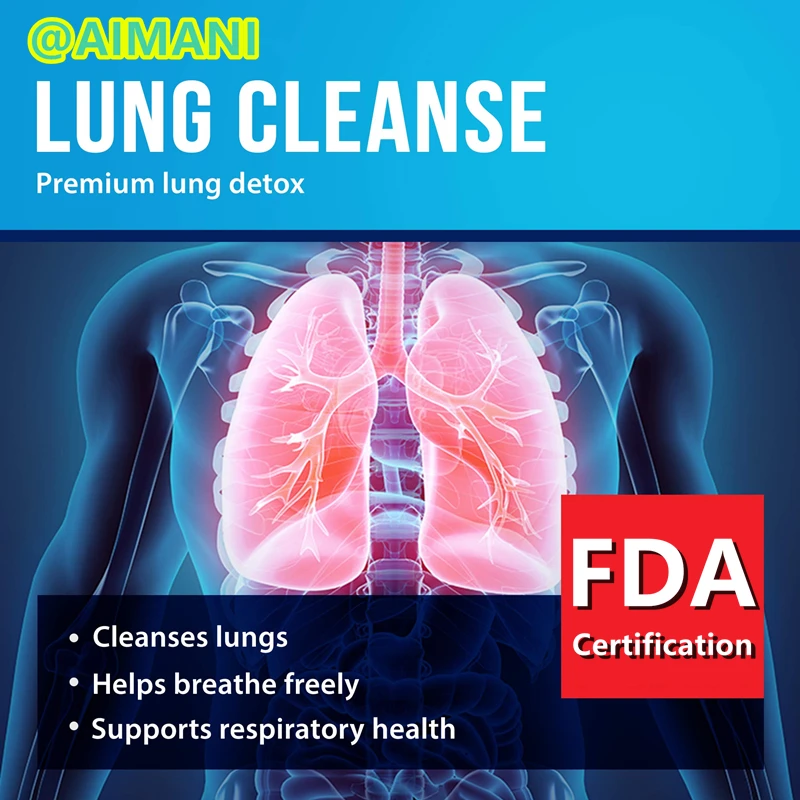 Lung Cleanse & Detox Pills Support Bronchial & Respiratory Health Quit Smoking Aid Asthma Relief Altitude Sickness Supplements lung cleanse pills