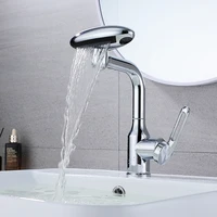 MultiFunctional Waterfall Basin Faucet 4 Modes Stream Sprayer 360° Rotation Hot Cold Water Sink Mixer Wash for Bathroom 5