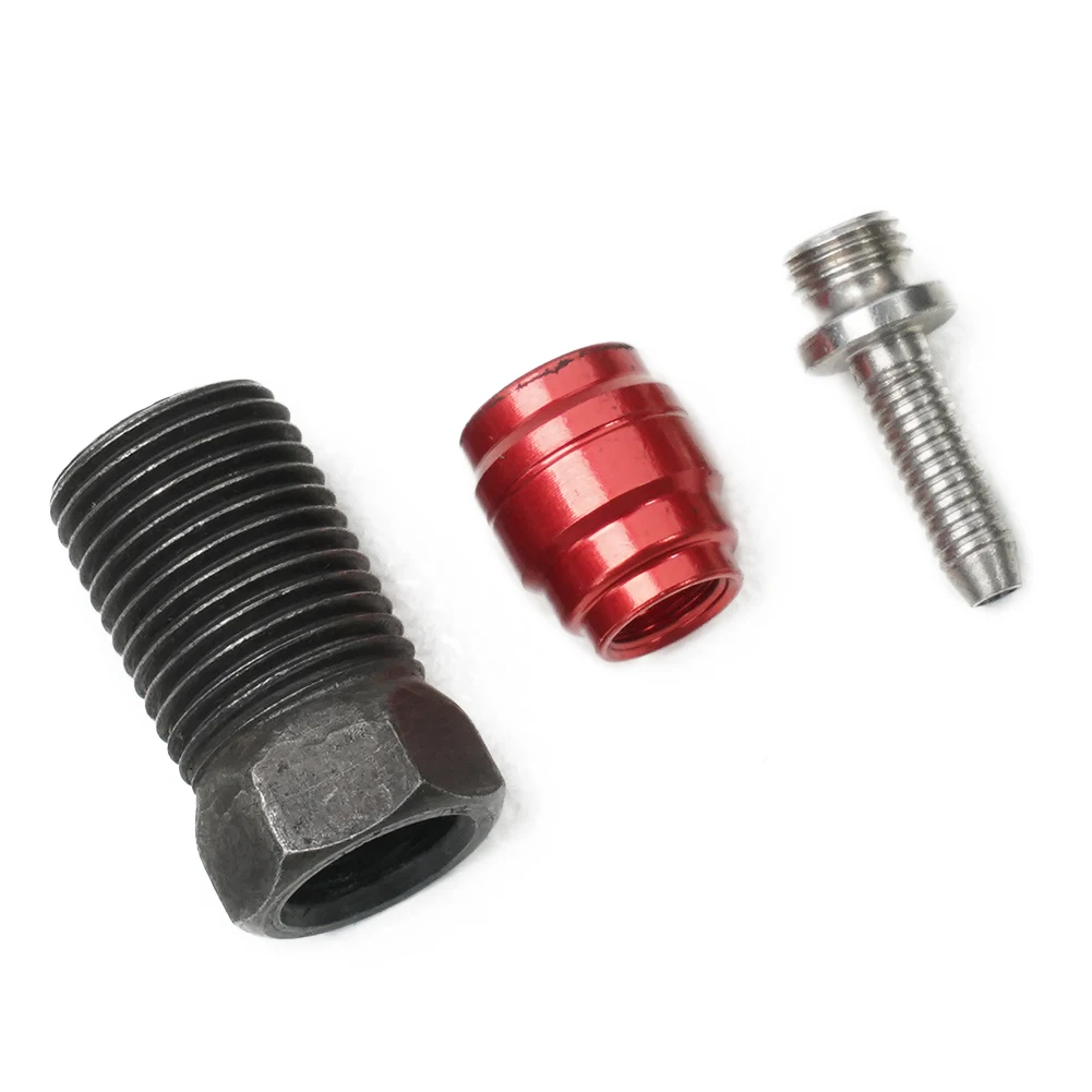 

1 Set Bike Bicycles Disc Brake Hose Metel Bicycle Barb Insert Olive Connecting Nut For-SRAM Bicycle Brake Accessories