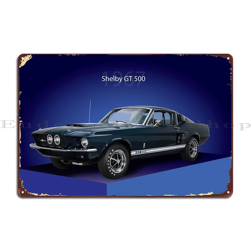 1967 Shelby Gt500 Metal Sign Party Club Poster Stampato Cave Tin Sign Poster