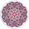 Mandala Geometric Round Beach Towel Tassels Bohemia Microfiber Bath Shower Towel For Kids Adults Picnic Yoga Mat Bikini Cover Up 3