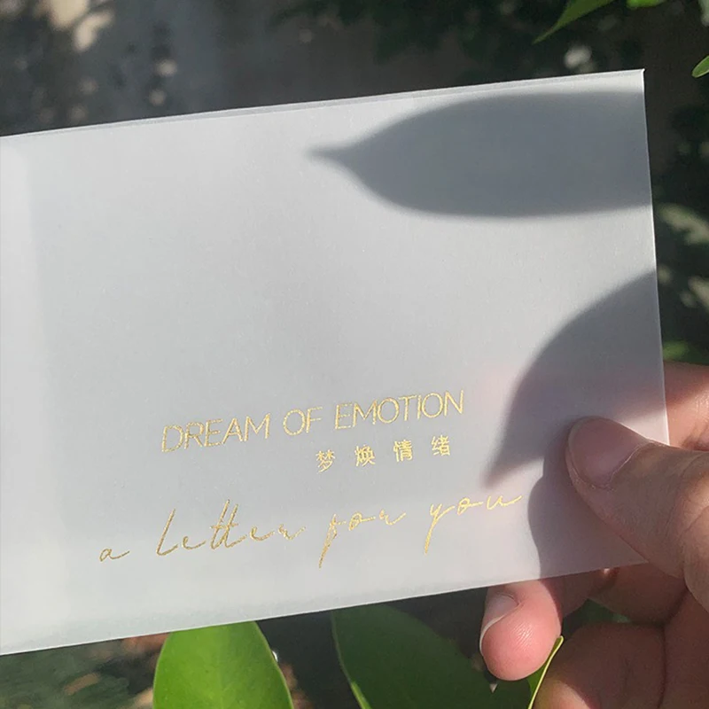 Wedding Invitation Sulfuric Acid Paper Envelope Semi-transparent 30pcs/lot Diy Postcard Storage Gift Packing High-grade Business