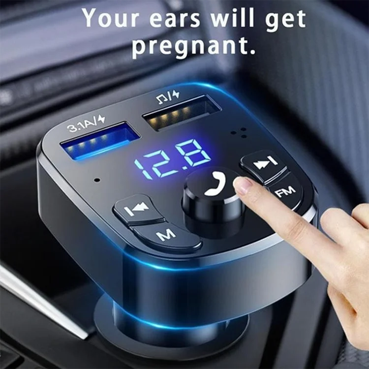 Car Bluetooth MP3 Player Car FM Transmitter Car Hands-Free Car Phone Music U Disk S5116d57d23f643948af07d79987ee1b6w