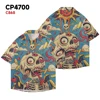 Creative Skull Cartoon For Halloween Printed New Hawaiian Shirt Men Casual Short Sleeve Tops Plus Size Summer Shirts 3