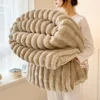 Double Sided Soft Shawl Blanket - Thick Warm Cover Blanket, Air Conditioning Blanket, Office Nap Blanket 1