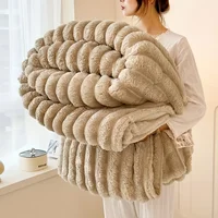Double Sided Soft Shawl Blanket - Thick Warm Cover Blanket, Air Conditioning Blanket, Office Nap Blanket 1