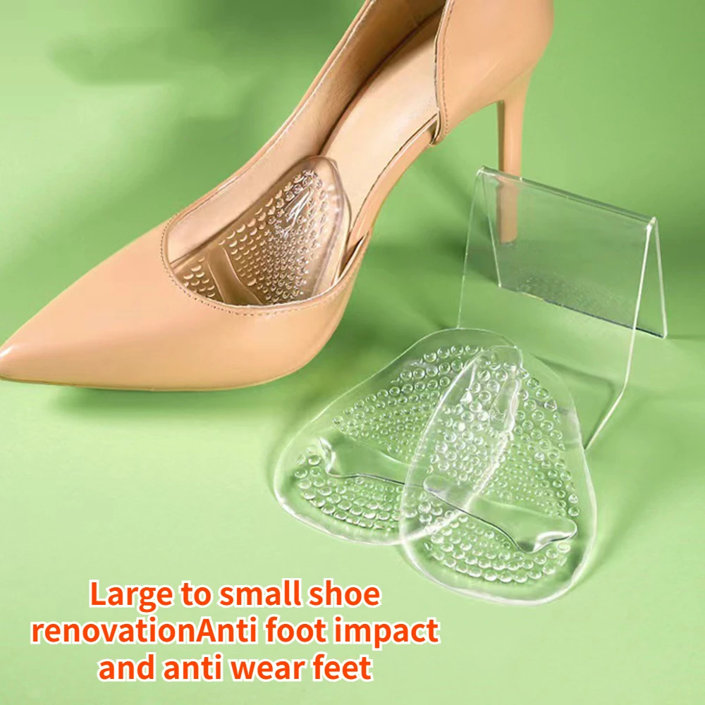 6 Stück Silikon Mittelfuß polster für Schuhe rutsch feste selbst klebende Vorfuß gel Fuß polster Sandalen High Heels Schuhe in lagen für Frauen – Detail 5