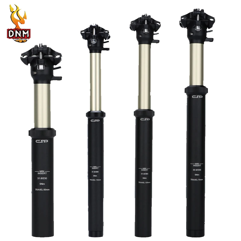 

DNM Mountain Bike Dropper Seatpost 30.9mm 31.6mm Aluminum Alloy Internal Cable/External Cable Bicycle Seat Tube seat post