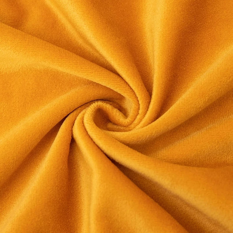 Velvet Soft Solid Decorative Throw Pillow Cover with Tassels Boho Accent Luxury Gift Cushion Case for Couch Bedroom Car Yellow 2