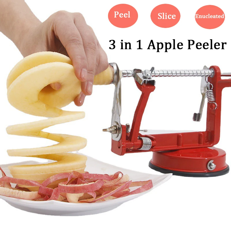 Fruit And Vegetable Peeler 3 In 1 Multifunction Rotary Apple Corer