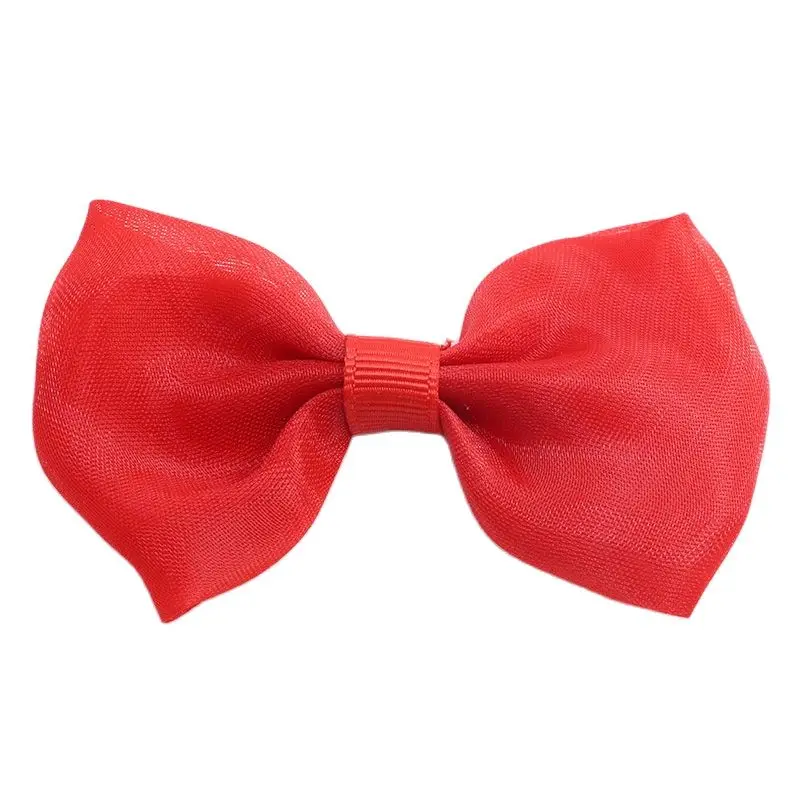 50PCS 50*80mm Red Satin Bows Decoration Packages Gift Small Flower Bows ...