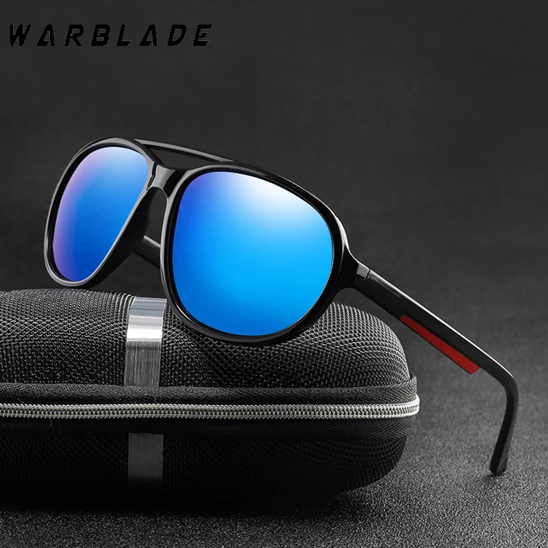 

WarBLade Fashion Women Polarized Sunglasses Vintage Black Large Oval Female Sun Glasses Men Big Mirror Ladies Sunglasses Gafas