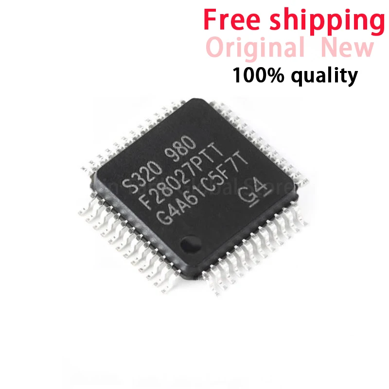 

(5-10 шт.) 100% новый набор микросхем TMS320F28027PTT F28027PTT QFP-48