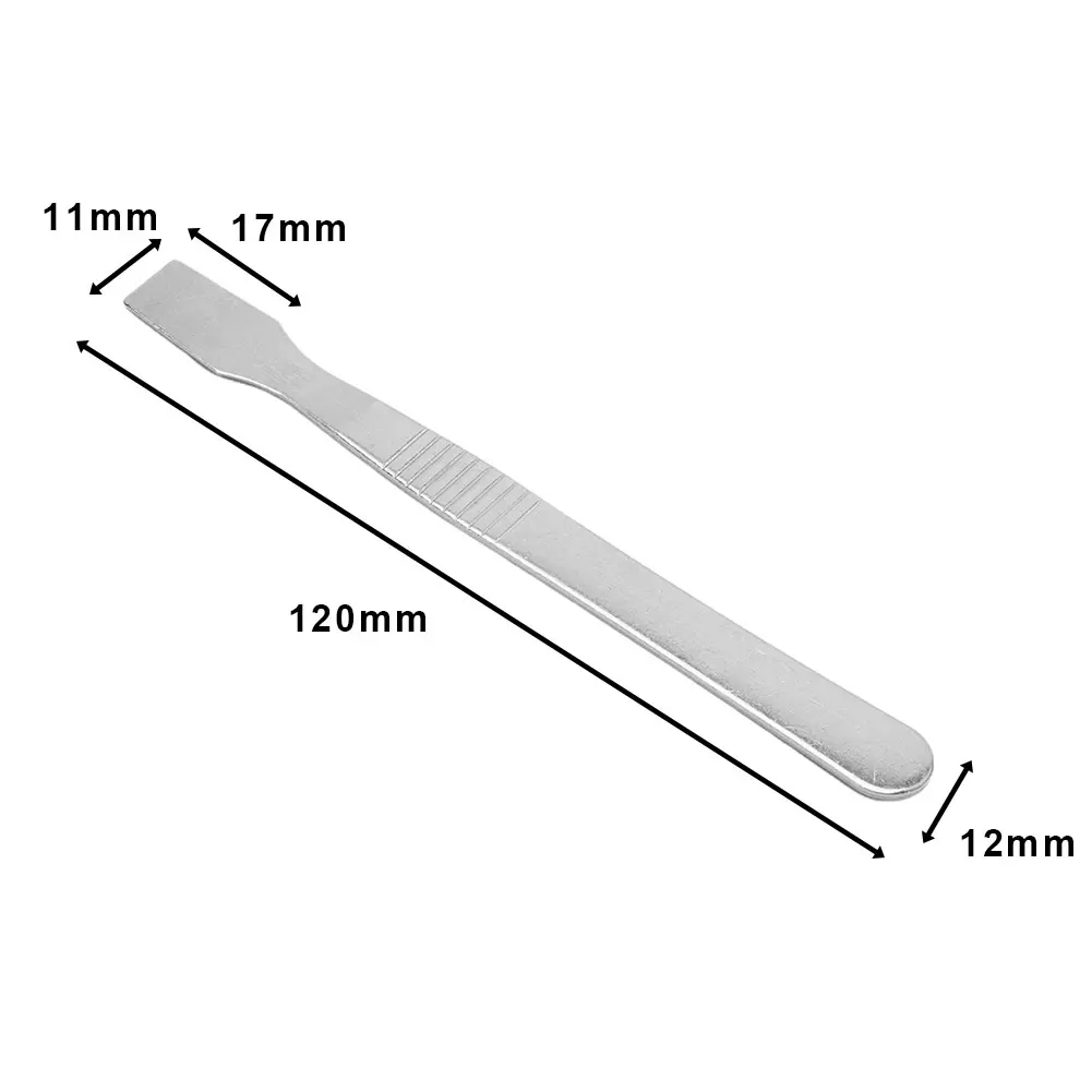 5Pcs Metall Spudger Zerlegen Brecheisen Telefon Reparatur Werkzeuge 120x11mm Edelstahl Solten Paste Spudger Für Elektronische reparatur – Detail 5