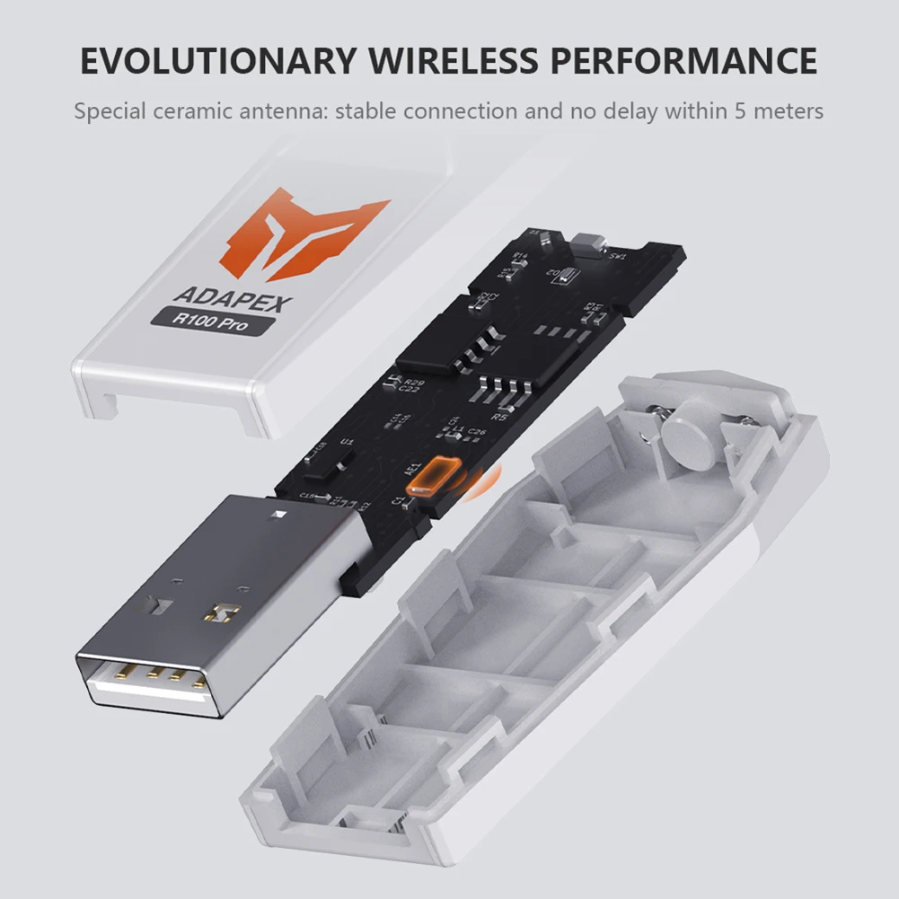 R100 Pro 게임패드 USB 무선 어댑터 게임 호스트 오리지널 핸들 어댑터 게임 컨트롤러 무선 연결 수신기 액세서리