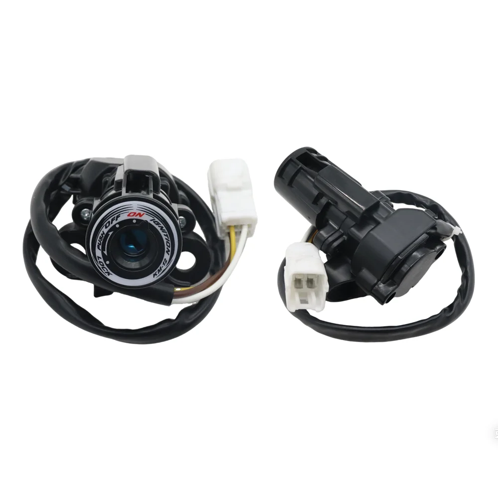가와사키 EX650 ER-6F EX400 EX ER 650 400 6F ER6F 오토바이 점화 스위치 시트 잠금 키 연료 가스 탱크 캡 1세트