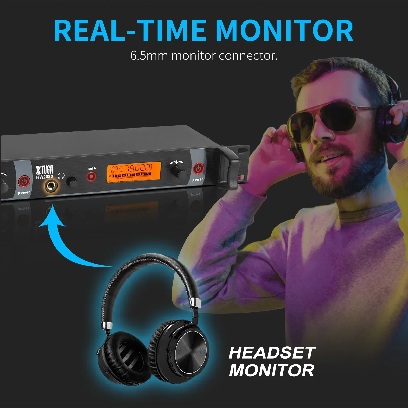 Xtuga-ワイヤレスインイヤーモニターシステム,マルチトランスミッター