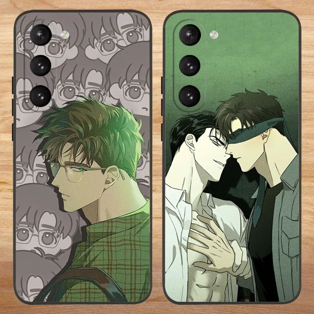 Under The Green Light Phone Case For Samsung S23,23,22,30,21,10,9,Note20 Ultra,Lite,Ultra,5G,Plus,Fe,Black Soft Case