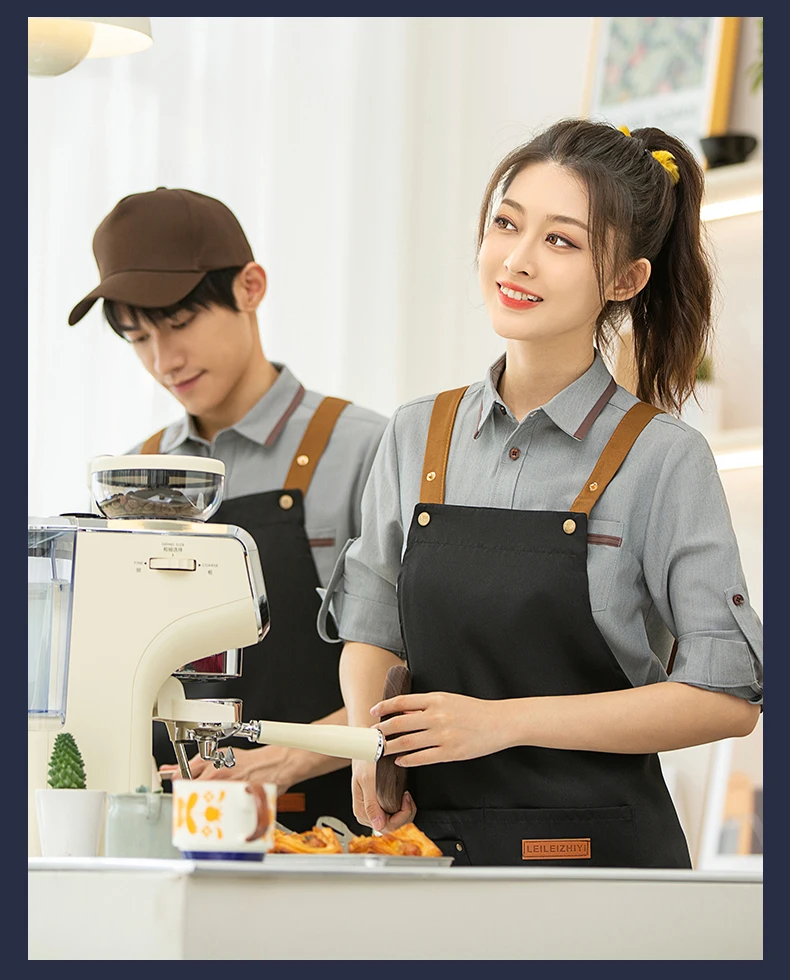 Grembiuli Da Cucina 2 Pezzi - Unisex Con Tasche, Impermeabile Per BBQ E Forno - Foto 11