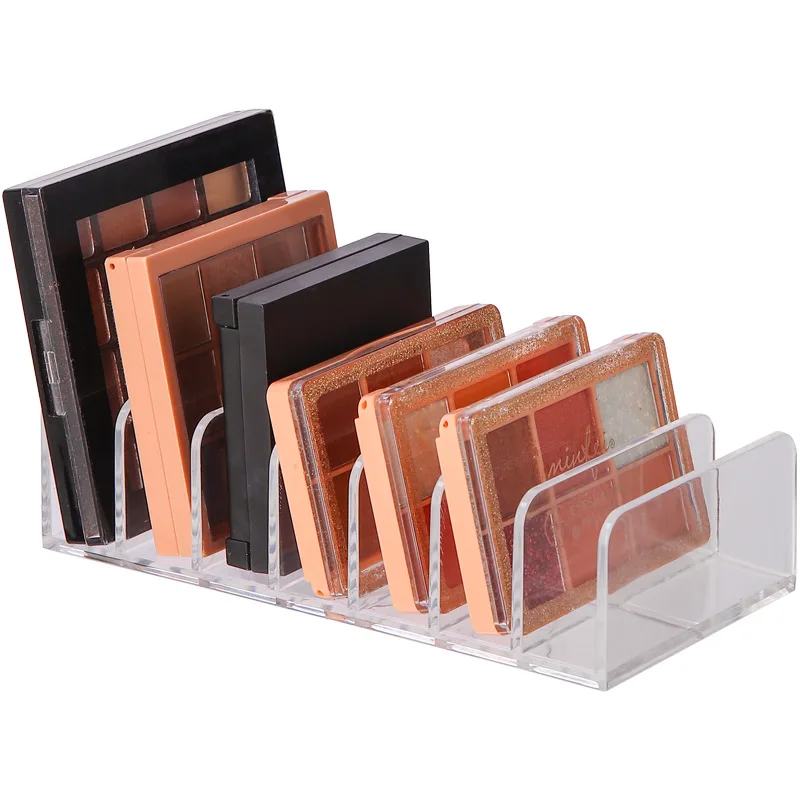 Eyeshadow Palette Organizer Makeup Storage Tray with Compartments Compact Cosmetic Rack for Women 5