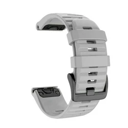 Quickfit Multi - Size Silicone Watch Strap Replacement Bracelet - 22mm Fenix 7 6 5 (Gray)