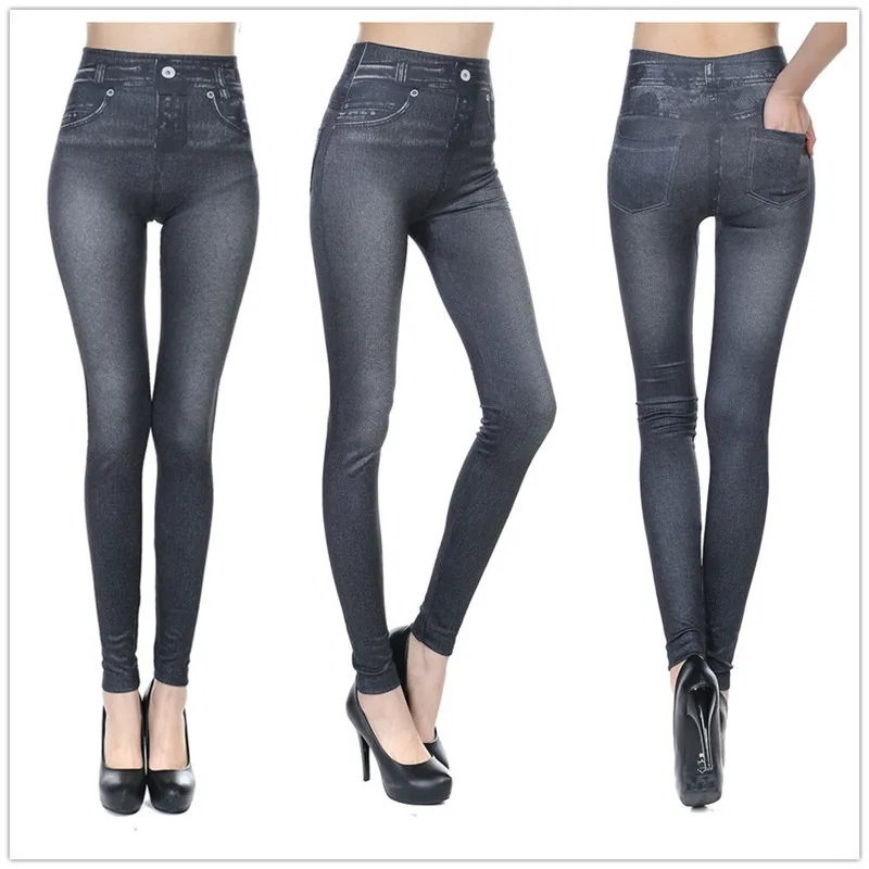 Women Jean Leggings Fitness Pants High Waist Gym Leeggings High Elastic Hip Liftting Fashion Slim Running Cycling Yoga Tights Best Sellers In Women's Clothing