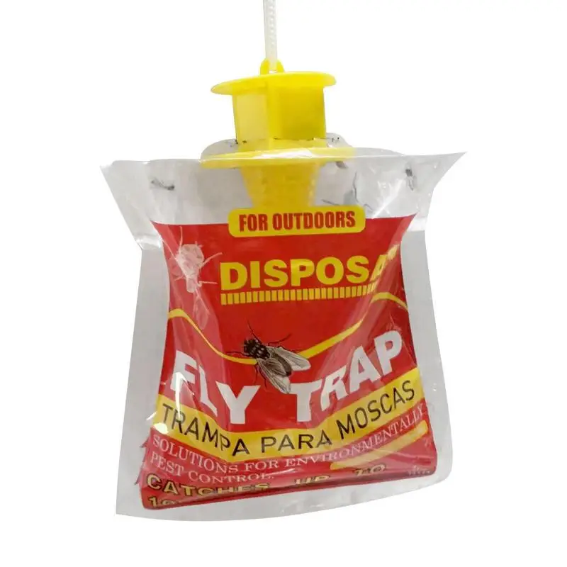 

Hanging Fly Trap Disposable Fly Catcher Bag Mosquito Trap Catcher Fly Wasp Insect Fly Mosquitoes Killer Flies Trap For Outdoor