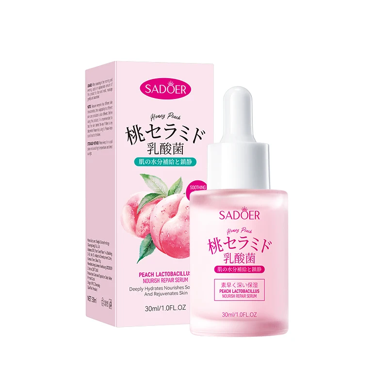 סרום חיידקי חומצה לקטיק לפנים, מרכך את העור, מזין ומרטיב